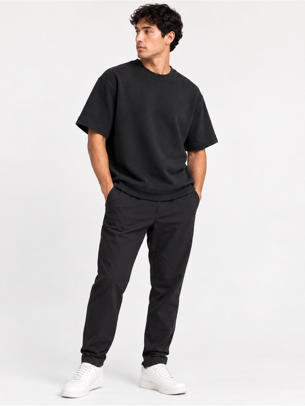 Lululemon Men’s French Terry Oversized Short Sleeve Crew Black Size L M3DFAS